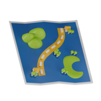 carte 3d illustration png