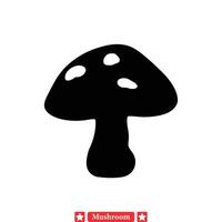 Ethereal Enigma Graceful Mushroom Collection for Artistic Pursuits vector