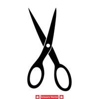 Scissors Graphic Elements Versatile Silhouettes for Graphic Design, Crafting, and Creative Artwork vector