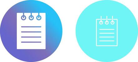 Notepad Icon Design vector