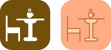 Tea Table Icon Design vector