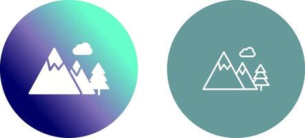 Mountain Icon Design vector