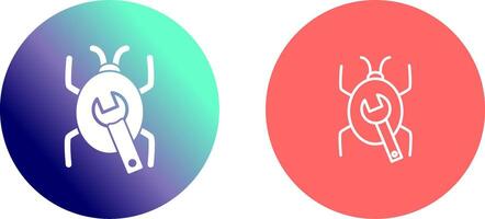 Bug Fixing Icon Design vector