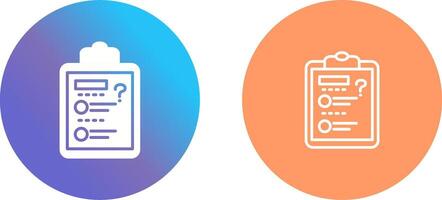 Solving Question Icon Design vector