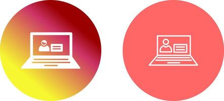 Online Study Icon Design vector