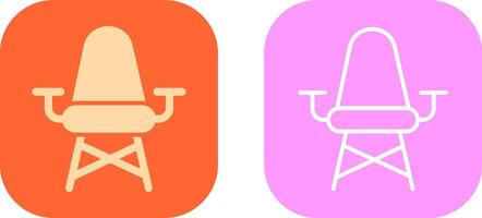 Stylish Chair Icon Design vector