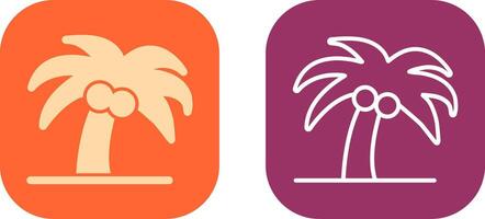 Coconut Tree, Icon Design vector