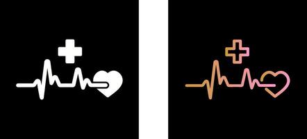 Heart Attack Icon Design vector