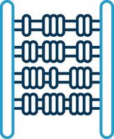 Abacus Line Blue Two Color Icon vector