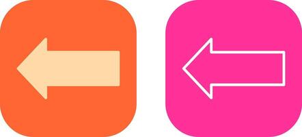 Left Icon Design vector
