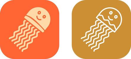 Jellyfish Icon Design vector