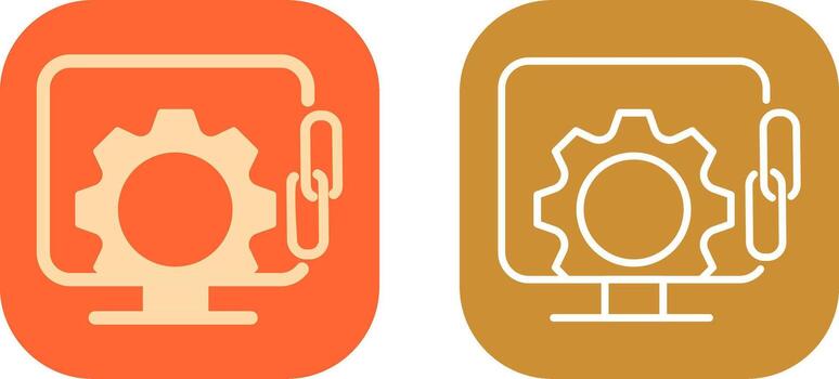 Link Optimization Icon Design vector