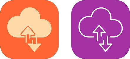 Cloud Computing Icon Design vector