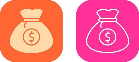 Money Bag Icon Design vector