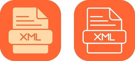 XML Icon Design vector