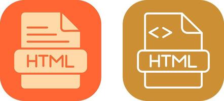 HTML Icon Design vector