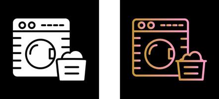 Washing Machine Icon Design vector