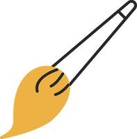 Brush Skined Filled Icon vector