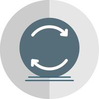 Reload Flat Scale Icon vector