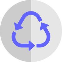 Recycle Flat Scale Icon vector