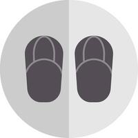 Sandals Flat Scale Icon vector