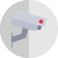 Security Camera Flat Scale Icon vector