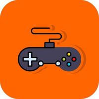 Controllers Filled Orange background Icon vector