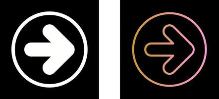To Right Icon Design vector