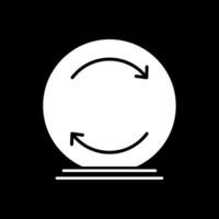 Reload Glyph Inverted Icon vector