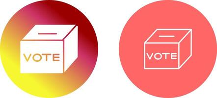 votación caja icono diseño vector