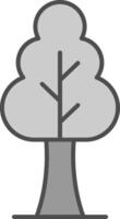 árbol relleno icono vector