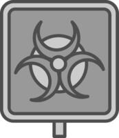 Biohazard Fillay Icon vector