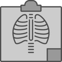 radiología relleno icono vector