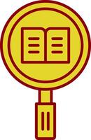 Research Line Two Color Icon vector
