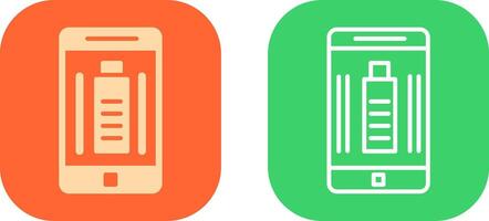 Mobile Battery Icon Design vector