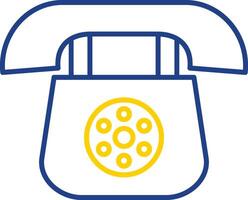 telephone Line Two Color Icon vector