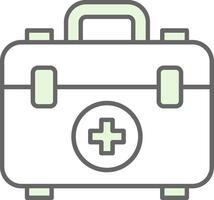 First Aid Box Fillay Icon vector