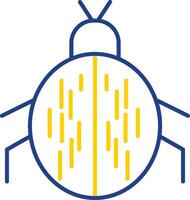 Beetle Line Two Color Icon vector