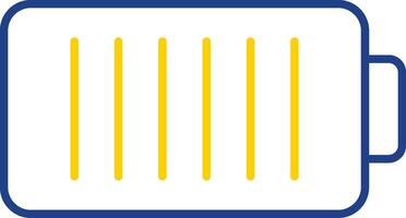 Battery Line Two Color Icon vector