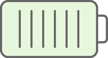 Battery Fillay Icon vector