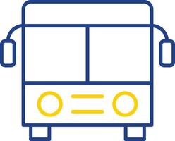 Bus Line Two Color Icon vector