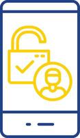 Access Line Two Color Icon vector