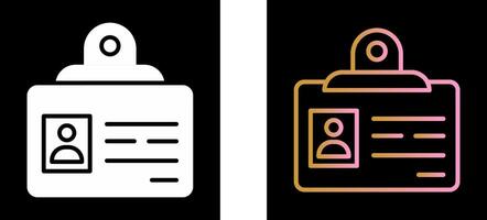 Identification Badge Icon Design vector