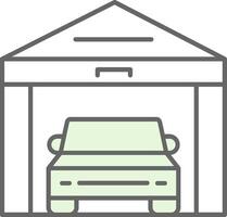 Garage Fillay Icon vector