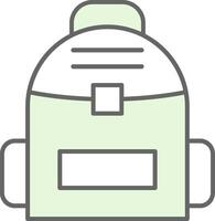 Backpack Fillay Icon vector