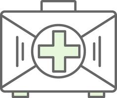 First Aid Kit Fillay Icon vector