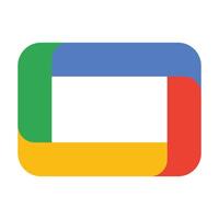 Google tv vector icon in color style