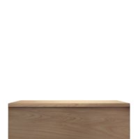 empty wooden table front view isolated transparent png