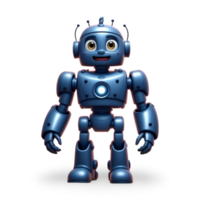 un' blu robot in piedi png