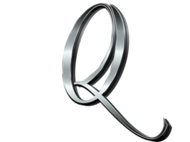 Letter Q Metal Effects png